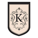 Flag,Applique,Gar,Monogram "K",16668