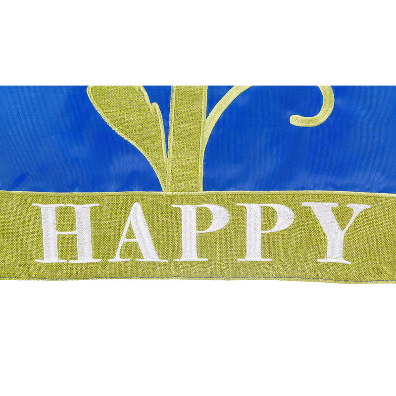 Bee Happy Daisy Garden Applique Flag,168905