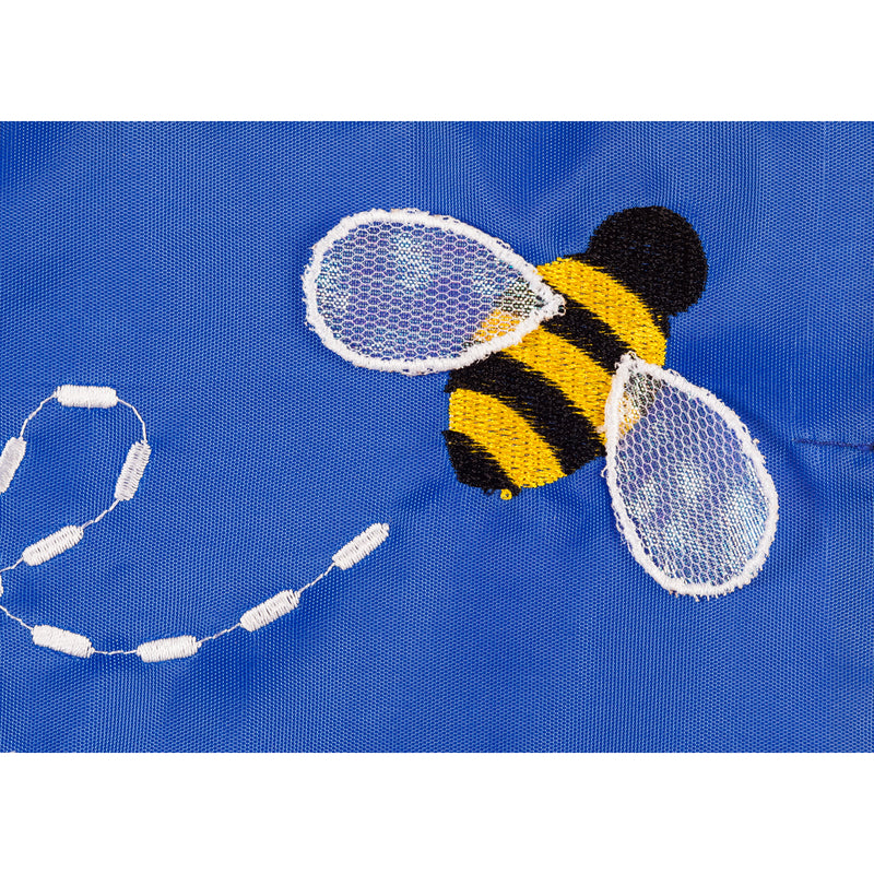 Bee Happy Daisy Garden Applique Flag,168905