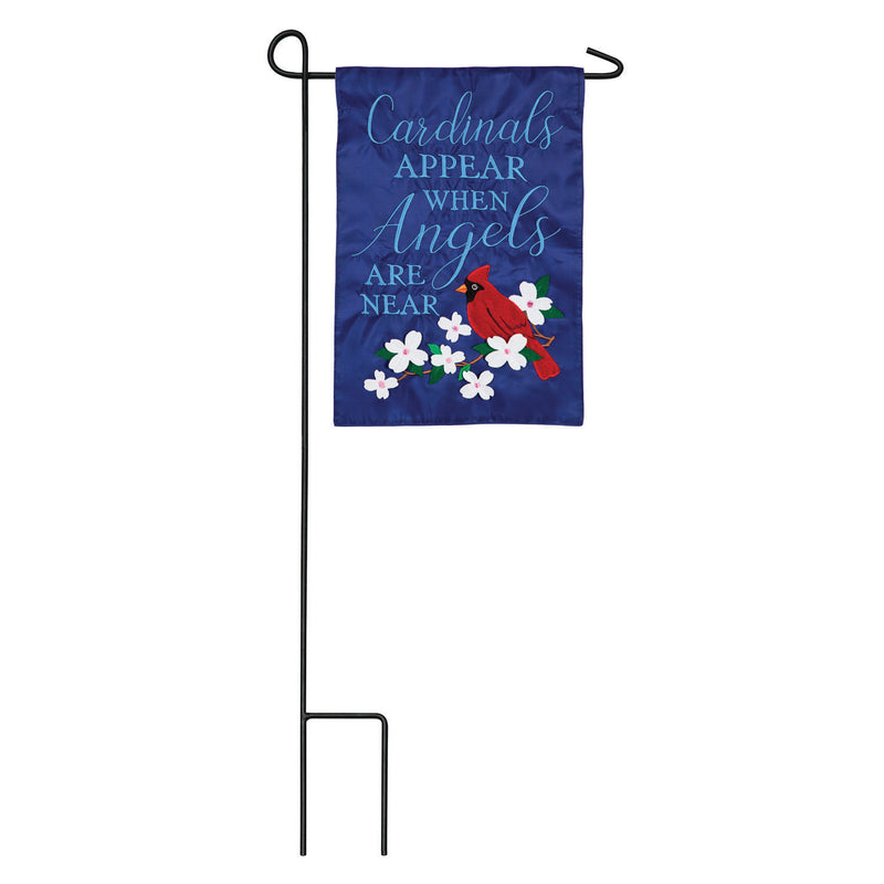 Evergreen Flag,Cardinals Appear Garden Applique Flag,12.5x0.2x18 Inches