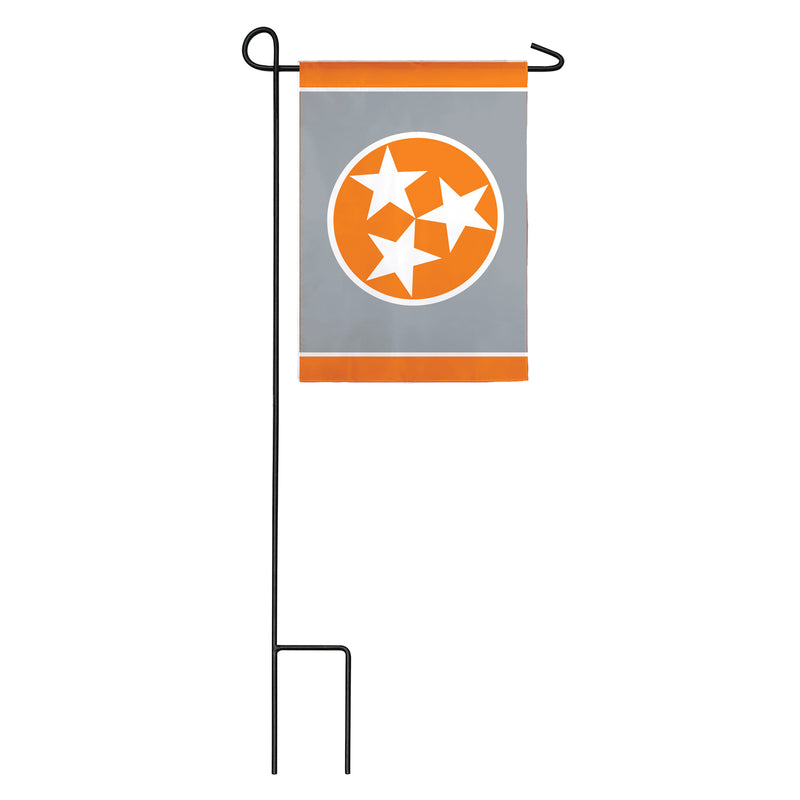 Tennessee Tri Star, Grey Garden Applique Flag,169033