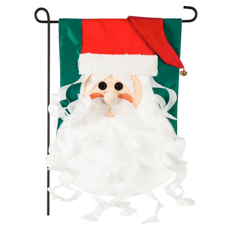 Evergreen Old St. Nick Garden Applique Flag, 18'' x 12.5'' inches