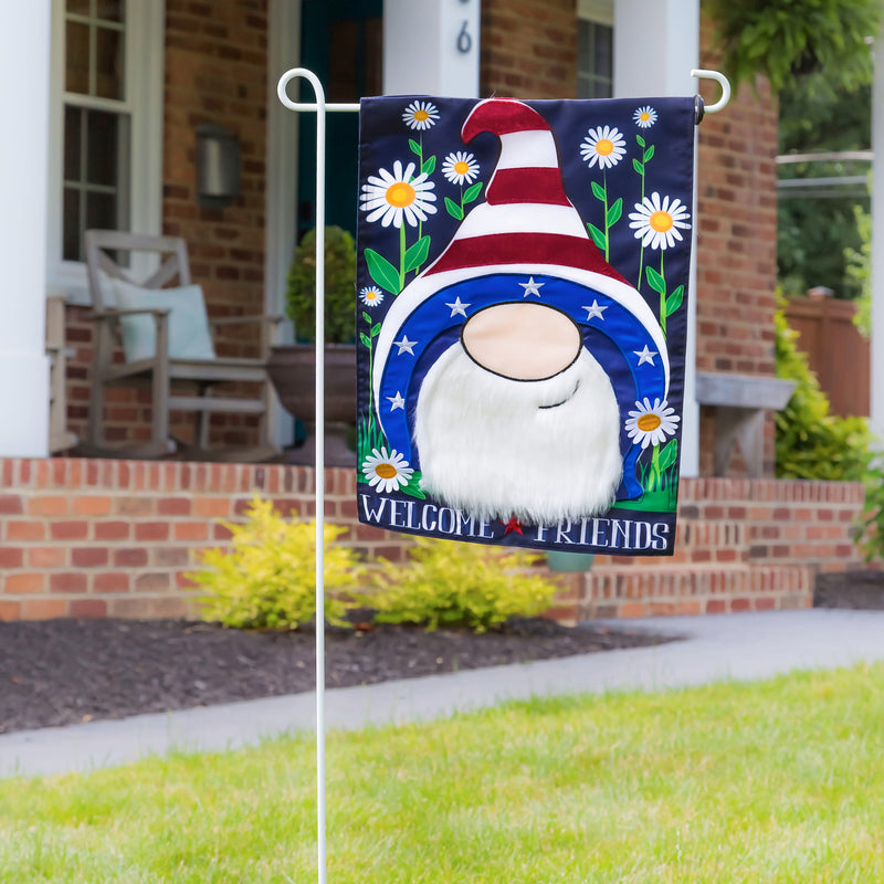 Patriotic Gnome Garden Applique Flag,169149