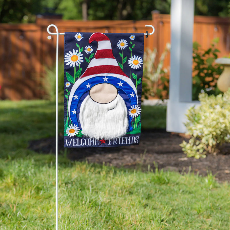 Patriotic Gnome Garden Applique Flag,169149