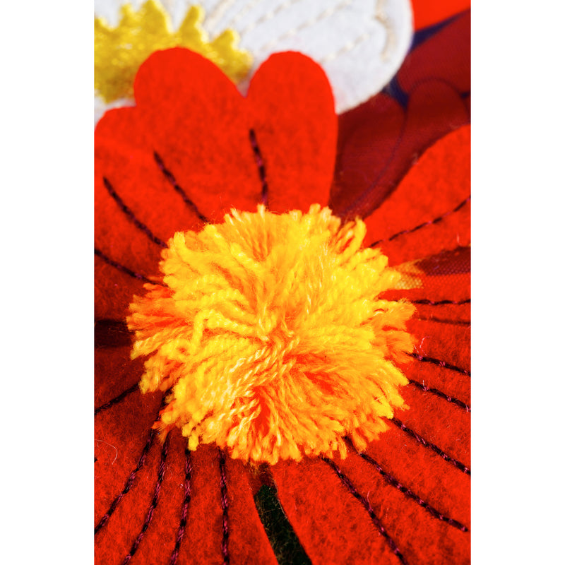 Red, White, and Blue Mason Jars Garden Applique Flag,169151