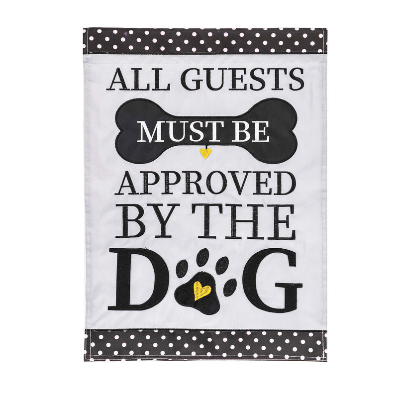 Evergreen Flag,Approved by the Dog Garden Applique Flag,0.2x12.5x18 Inches