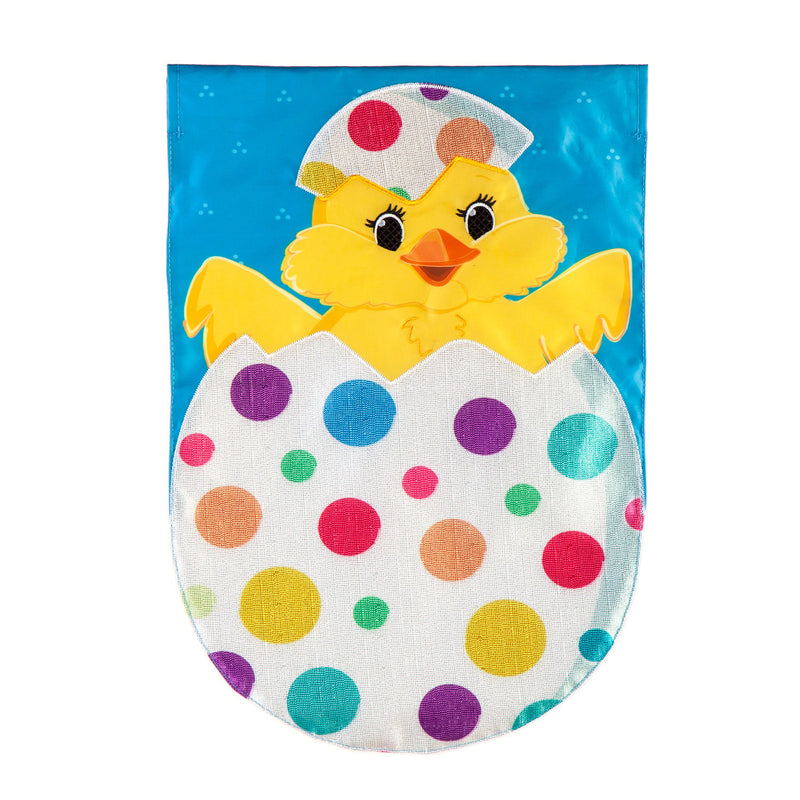 Evergreen Flag,Polka-Dot Easter Egg Garden Applique Flag,0.2x12.5x18 Inches