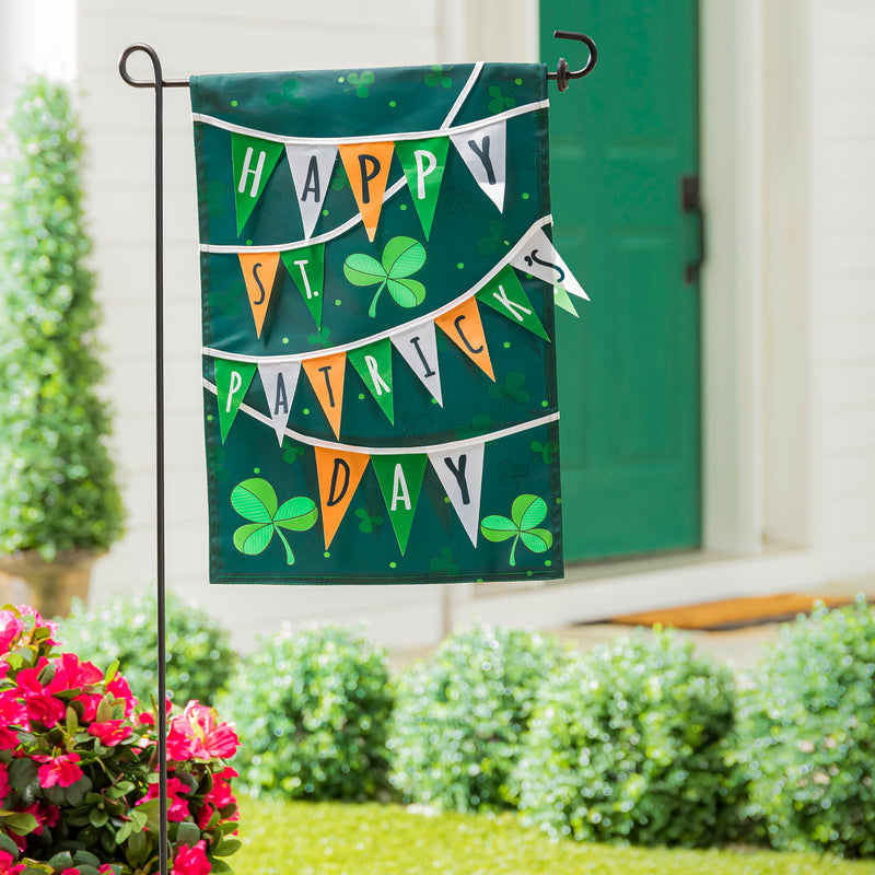 St. Paddy's Day Banner Garden Applique Flag,169434