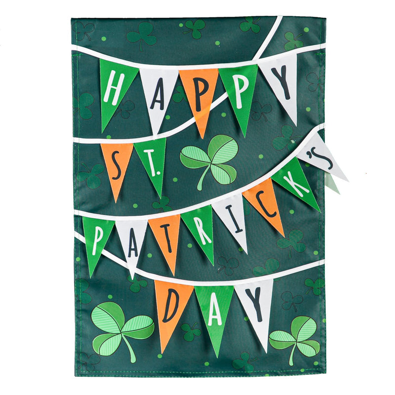 Evergreen Flag,St. Paddy's Day Banner Garden Applique Flag,0.2x12.5x18 Inches