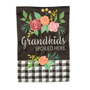 Grandkids Spoiled Here Applique Garden Flag,169601