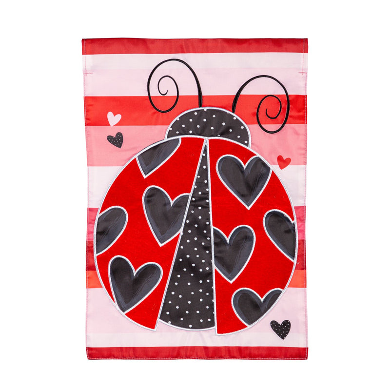 Love Bug Applique Garden Flag,169688