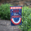 Patriotic God Bless America Applique Garden Flag,169812