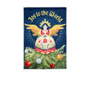Joy to the World Applique Garden Flag,169939