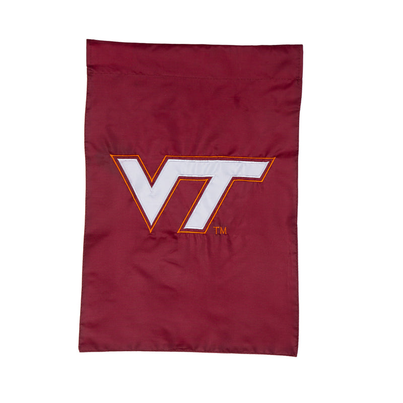 Evergreen Flag,Applique Flag, Gar., Virginia Tech,12.5x18x0.1 Inches