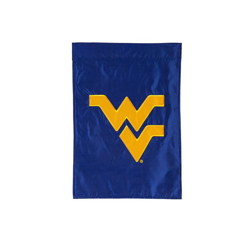 Evergreen Flag,Applique Flag, Gar., West Virginia University,12.5x18x0.1 Inches