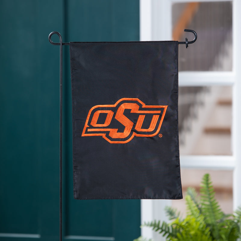 Evergreen Flag,Applique Flag, Gar., Oklahoma State University,12.5x18x0.1 Inches