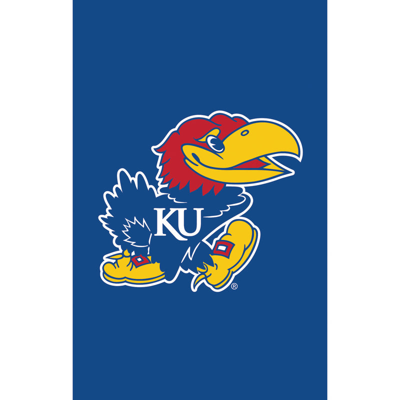 Evergreen Flag,Applique Flag, Gar., University of Kansas,12.5x18x0.1 Inches