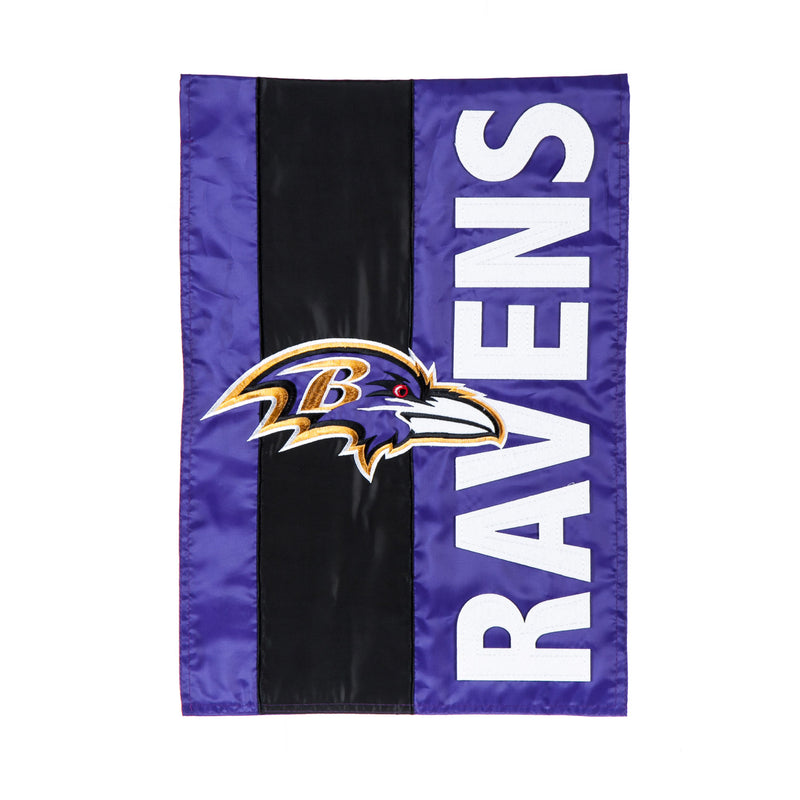 Evergreen Flag,Baltimore Ravens, Embellish Garden Flag,12.5x0.1x18 Inches