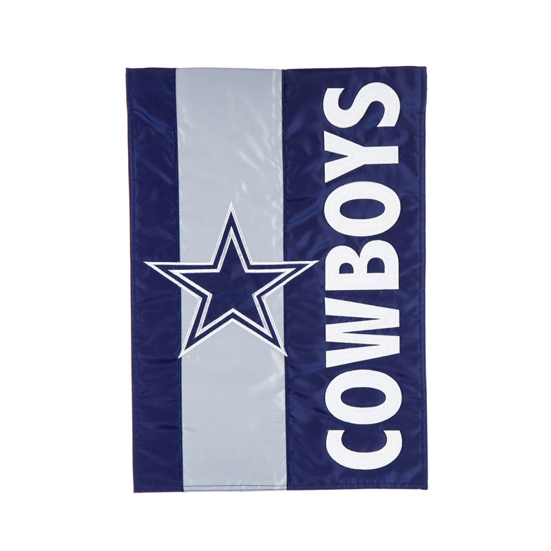 Evergreen Flag,Dallas Cowboys, Embellish Garden Flag,12.5x0.1x18 Inches