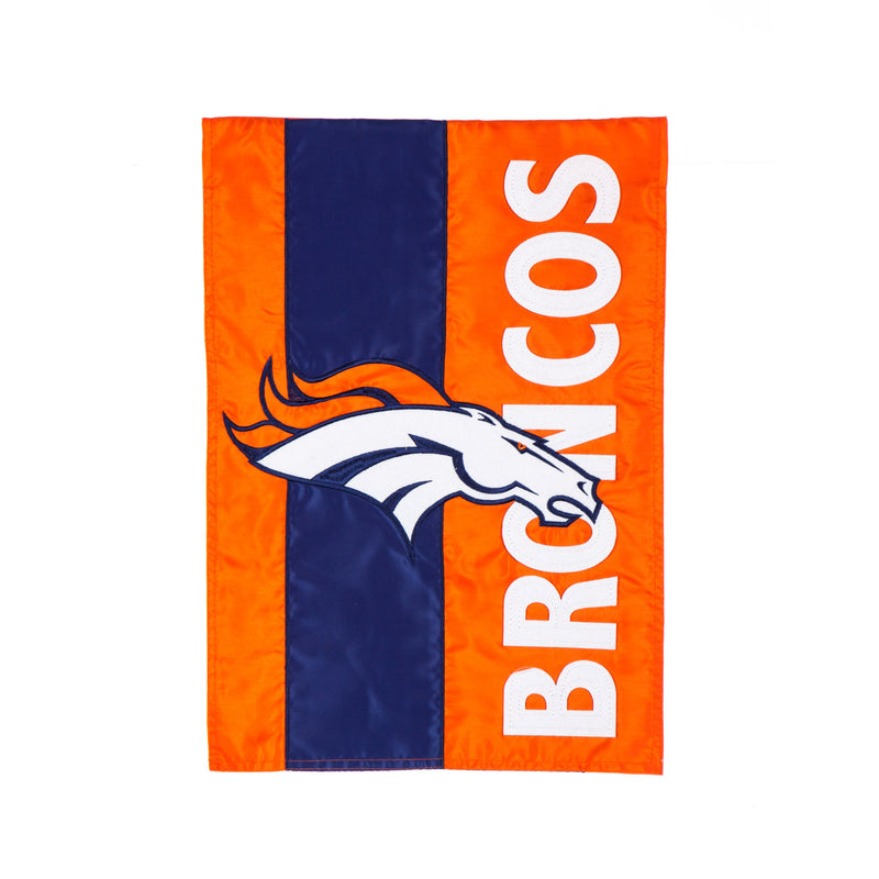 Evergreen Flag,Denver Broncos, Embellish Garden Flag,12.5x0.1x18 Inches