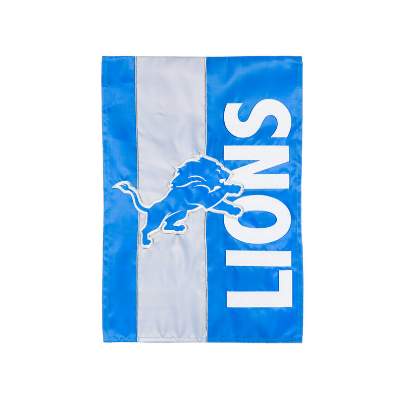 Evergreen Flag,Detroit Lions, Embellish Garden Flag,12.5x18x0.2 Inches