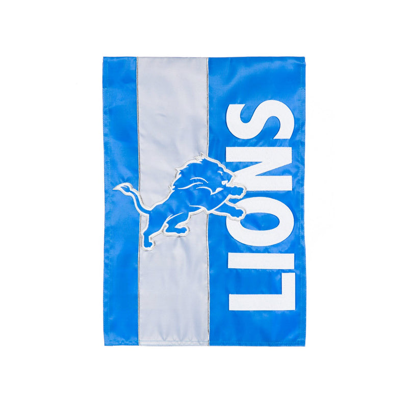 Evergreen Flag,Detroit Lions, Embellish Garden Flag,12.5x18x0.2 Inches