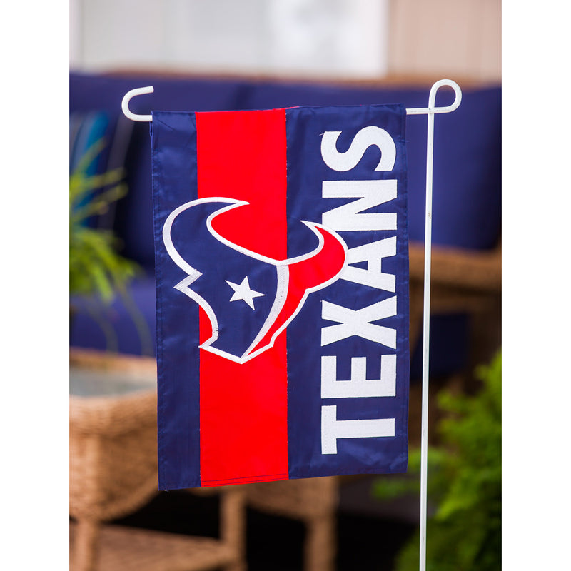 Evergreen Flag,Houston Texans, Embellish Garden Flag,12.5x0.1x18 Inches