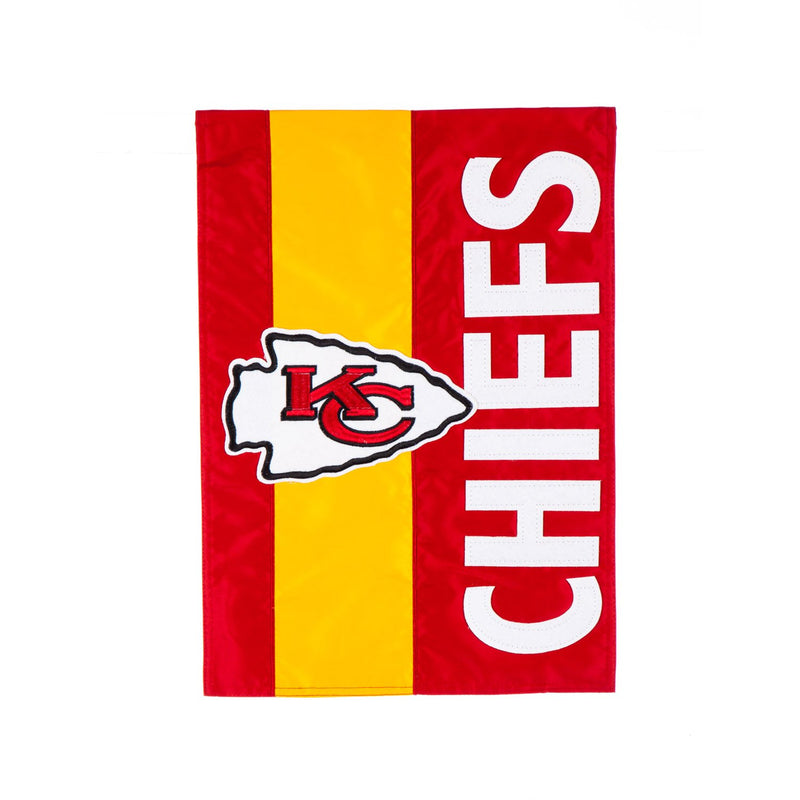Evergreen Flag,Kansas City Chiefs, Embellish Garden Flag,12.5x0.1x18 Inches