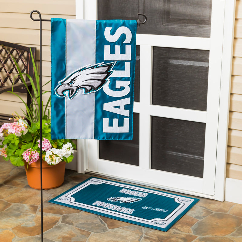 Evergreen Flag,Philadelphia Eagles, Embellish Garden Flag,12.5x0.1x18 Inches