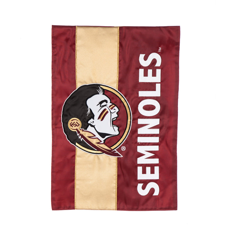 Evergreen Flag,Florida State University, Embellish GDN Flag,12.5x0.1x18 Inches