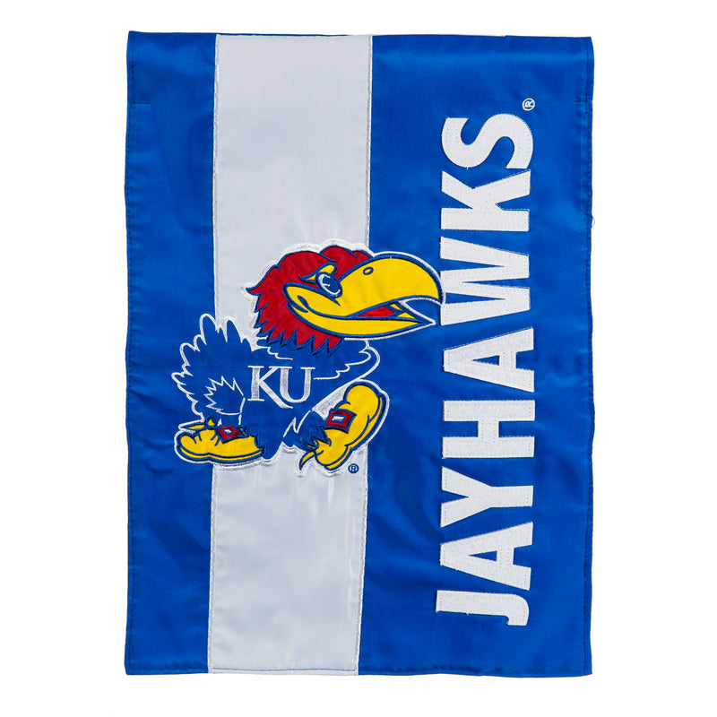 Evergreen Flag,University of Kansas, Embellish GDN Flag,12.5x0.1x18 Inches