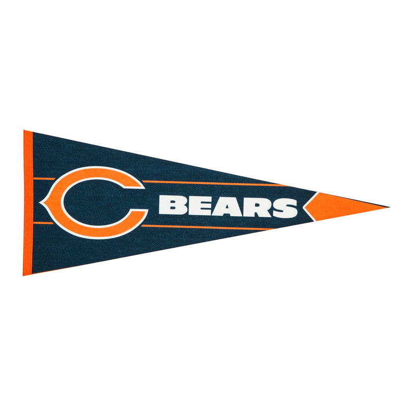 Evergreen Flag,Chicago Bears, Pennant Flag,12.5x30x0.1 Inches