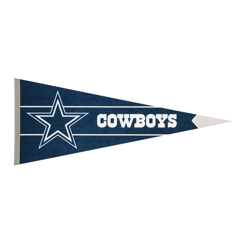 Evergreen Flag,Dallas Cowboys, Pennant Flag,12.5x30x0.1 Inches