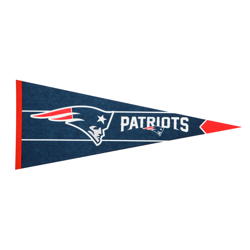 Evergreen Flag,New England Patriots, Pennant Flag,12.5x30x0.1 Inches