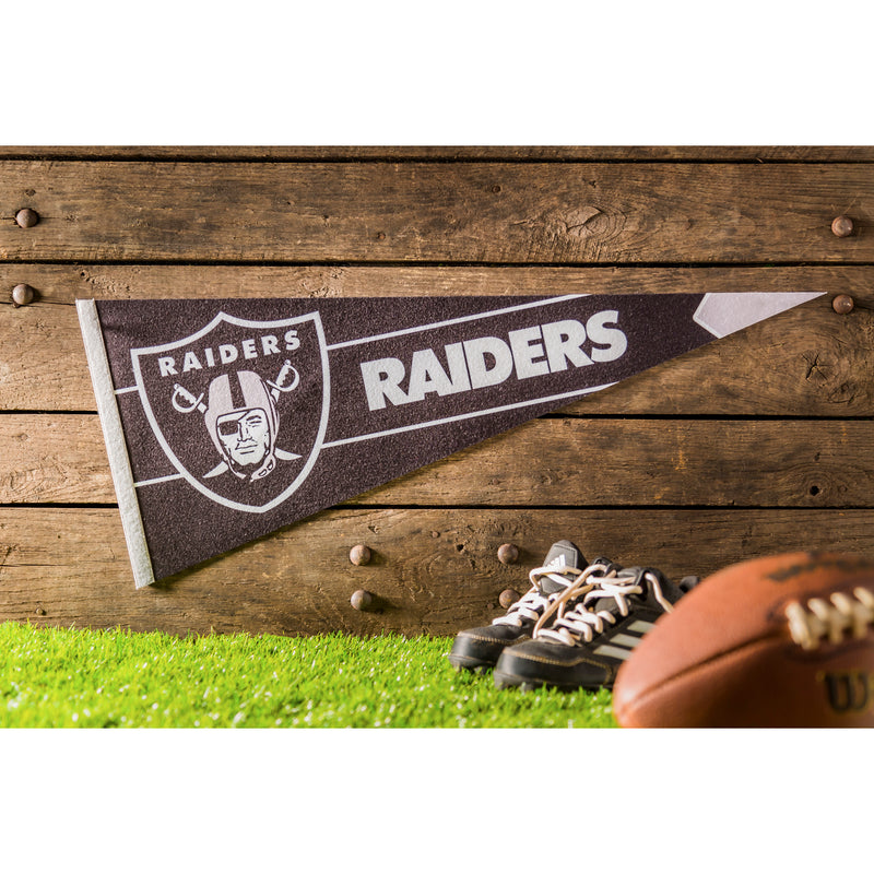 Evergreen Oakland Raiders, Pennant Flag, 30'' x 12.5'' inches