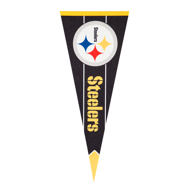 Evergreen Pittsburgh Steelers, Pennant Flag, 30'' x 12.5'' inches