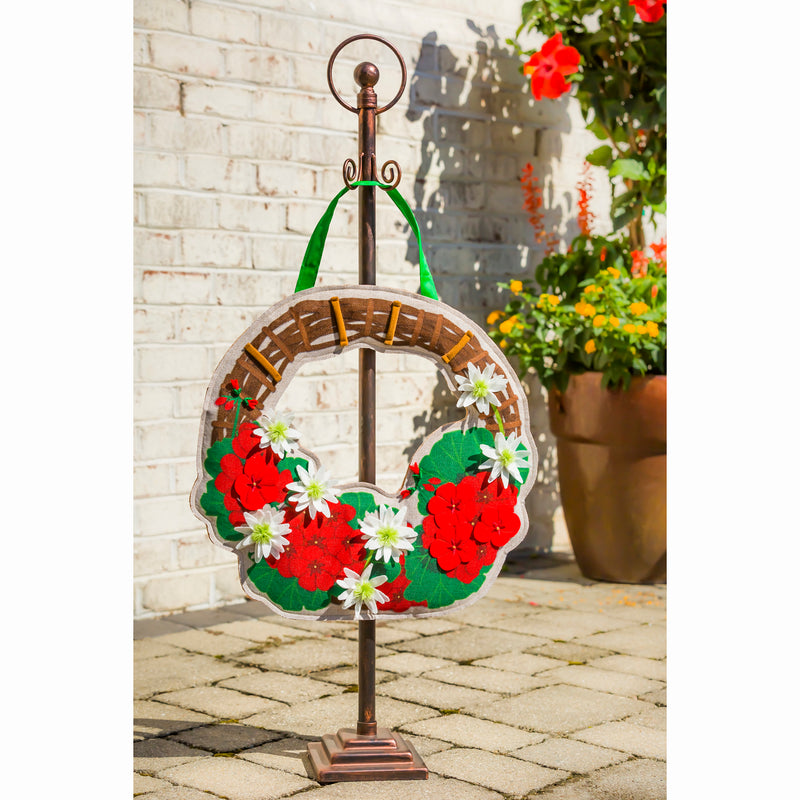 Evergreen Door Decor,Door Decor Stand,6.3x6.3x42 Inches