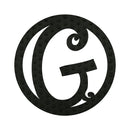 10" Pin-On Black Embossed Felt Monogram Letter G,20072pg