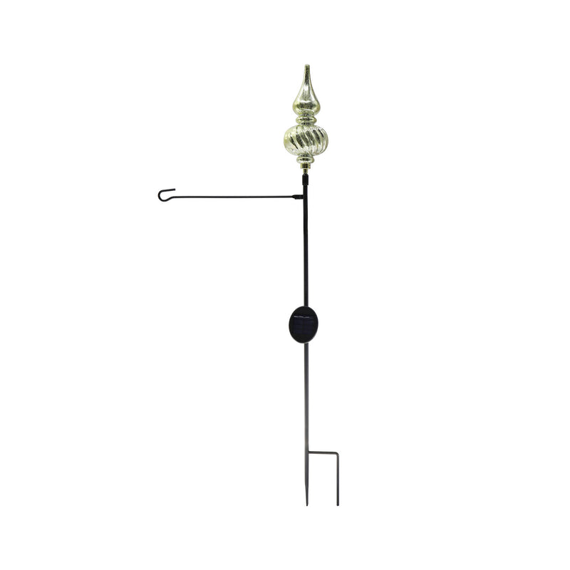 Shatterproof Ornament Solar Garden Flag Stand,20152
