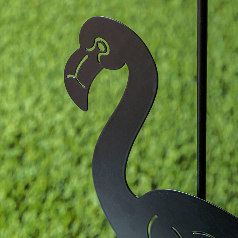 Flamingo Laser Cut Garden Flag Stand,20160