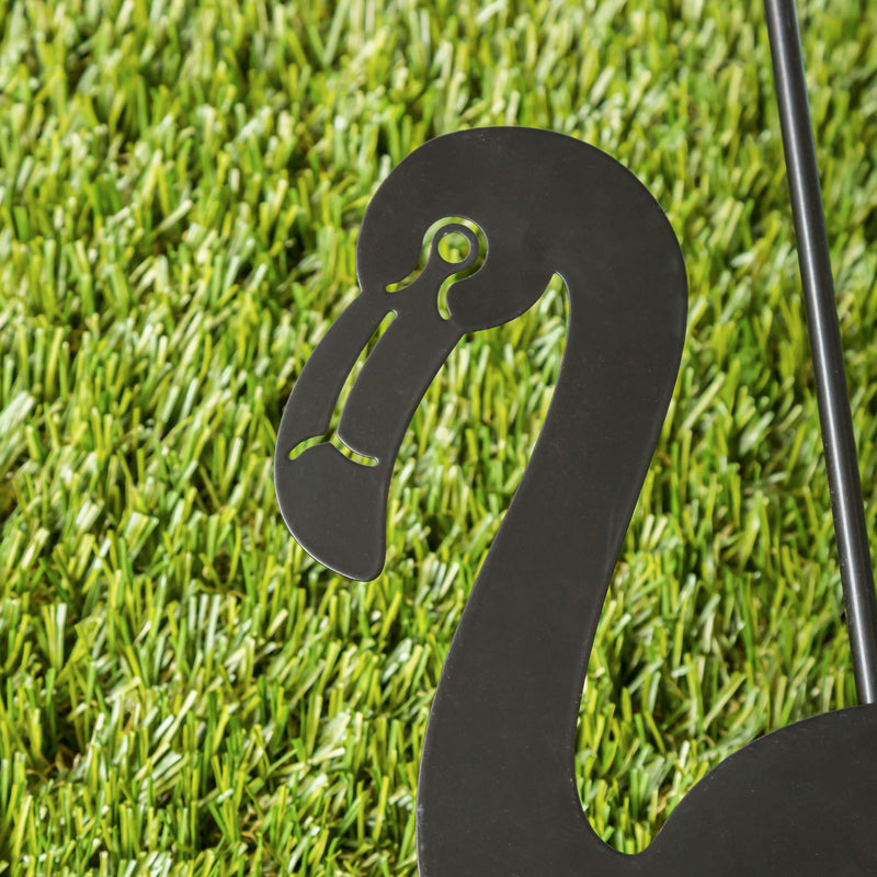 Flamingo Laser Cut Garden Flag Stand,20160