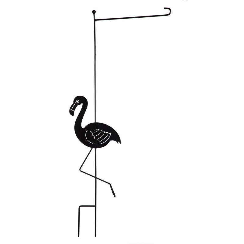 Flamingo Laser Cut Garden Flag Stand,20160
