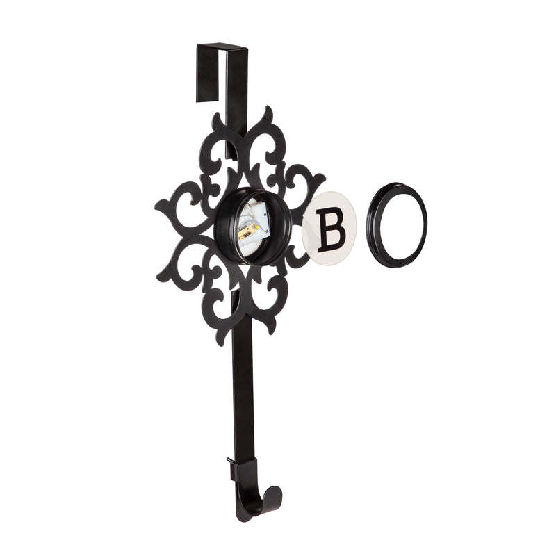 Evergreen Door Decor,Monogram Lit Over the Door Hanger,0.25x8.75x14.5 Inches