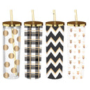 Skinny Tumbler w/ Freezable Ice Cubes, 16oz., 4 ASST,2asc200