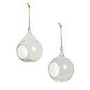 Blown Glass Bird Feeder, Set of 2,2bf7211