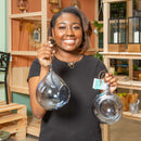 Blown Glass Bird Feeder, Set of 2,2bf7211