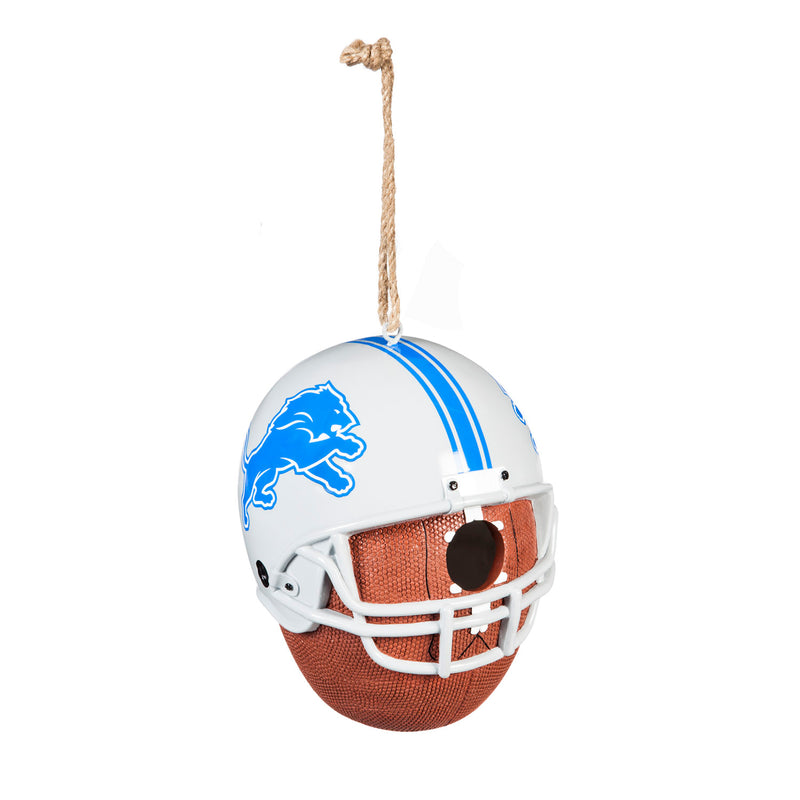 Evergreen Bird House,Detroit Lions, Birdhouse,6.5x7.5x8.13 Inches