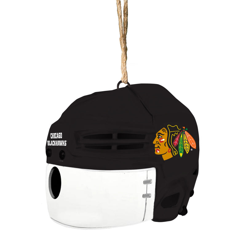 Evergreen Bird House,Chicago Blackhawks, Birdhouse,6.5x7.5x8.13 Inches