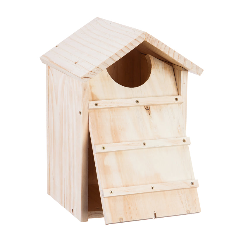 Evergreen Screech Owl House Nesting Box, 10.4'' x 9.8'' x 15''