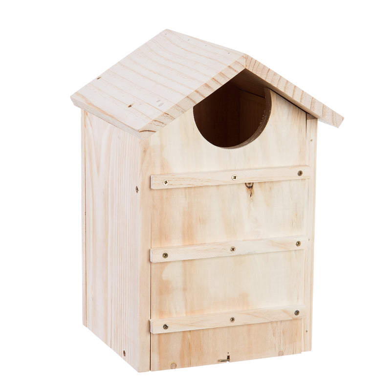 Evergreen Screech Owl House Nesting Box, 10.4'' x 9.8'' x 15''
